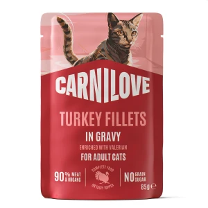 Carnilove Cat Pouch Gravy Turkey / Indyk w Sosie Karma Mokra dla Kota Saszetka 85g