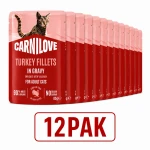 8595602584635_104101399_CARNILOVE_Cat_POUCH_GRAVY_rich_in_Turkey_enriched_with_Valerian_85G_www.MERDAKI.pl_12PAK.jpg