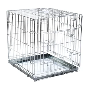 Składana Klatka dla Psów do Pomieszczenia Double Door S 63x55x61cm 
