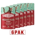 8595602584666_104101402_CARNILOVE_Cat_POUCH_GRAVY_rich_in_Pheasant_enriched_with_Raspberry_Leaves_www.MERDAKI.pl_6PAK.jpg