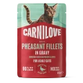8595602584666_104101402_CARNILOVE_Cat_POUCH_GRAVY_rich_in_Pheasant_enriched_with_Raspberry_Leaves_www.MERDAKI.pl_1.png