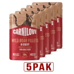 8595602584673_104101403_CARNILOVE_Cat_POUCH_GRAVY_rich_in_Wild_Boar_enriched_with_Chamomile_85G_www.MERDAKI.pl_5PAK.jpg