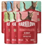Carnilove Cat Pouch Gravy Karma Mokra w Sosie dla Kota Zestaw Degustacyjny S 7x saszetka 85g