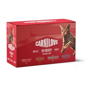 Carnilove Cat Pouch Gravy Karma Mokra w Sosie dla Kota Multipak 12x85g