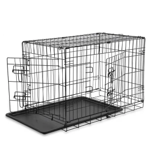 HAFENBANDE Składana Metalowa Klatka do Pomieszczeń dla Psa Twin Door M 77x48x55cm