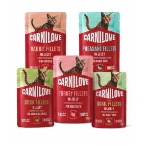 Carnilove Cat Pouch Jelly Karma Mokra w Galaretce Zestaw Degustacyjny S 5x85g