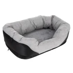 Legowisko dla Psa Lazy 75x50x25cm Szaro-Czarne
