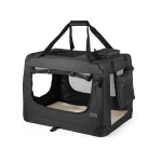 Lionto Składana Torba Transportowa Transporter dla Psa Kota z Tkaniny XXL 61x90x65cm Czarna - Po Zwrocie