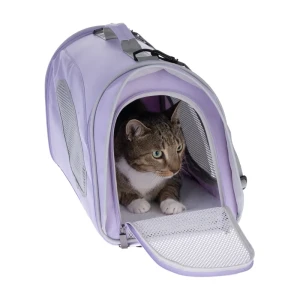 Składana Torba Transportowa dla Kota i Małego Psa do 12kg 54x27x30cm Lawendowa - Po Zwrocie