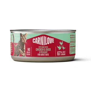 Carnilove Cat Can Chicken Duck Pheasant / Kurczak Kaczka i Bażant Karma Mokra dla Kota Puszka 100g