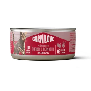 Carnilove Cat Can Turkey Reindeer / Indyk i Renifer Karma Mokra dla Kota Puszka 100g
