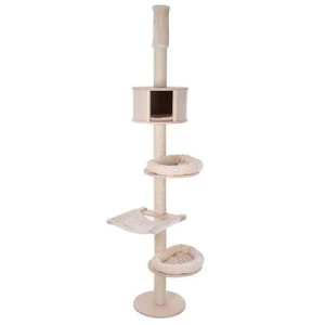 Natural Paradise Drapak Sufitowy Dla Kota Magnolia Kremowy 82x48x241–270cm
