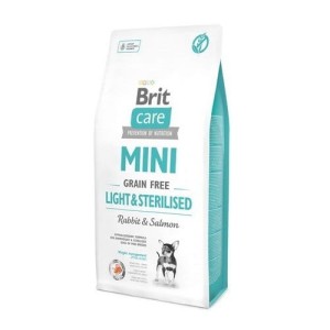 Brit Care Mini Grain Free Light & Sterilised Królik i Łosoś 7kg