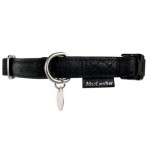 Zolux obroża regulowana Mac Leather 10mm czarna