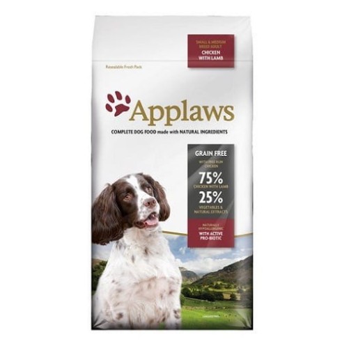 Karma sucha dla psa Applaws Adult Dog Small & Medium Breed Kurczak z jagnięciną 2kg www.swiatshihtzu.pl.jpg