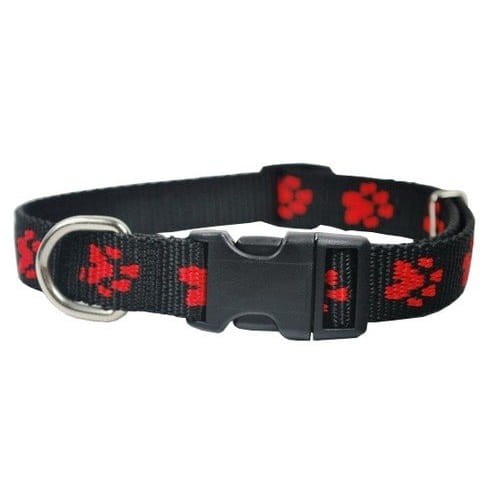 Obroża taśma regulowana w łapki 16mm czarna swiatshihtzu.pl.jpg